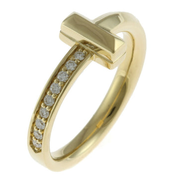 TIFFANY & Co. T One Ring 7.5 18K Gold Diamond Ladies