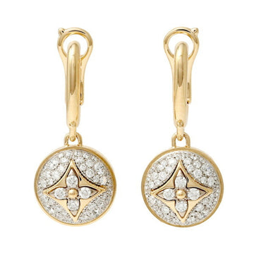 LOUIS VUITTON Color Blossom K18YG Yellow Gold Earrings