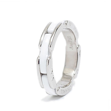 Chanel Ultra Ring K18WG White Ceramic #49