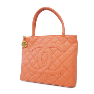 Chanel Reissue Tote Women's Caviar Leather Tote Bag Salmon Pink