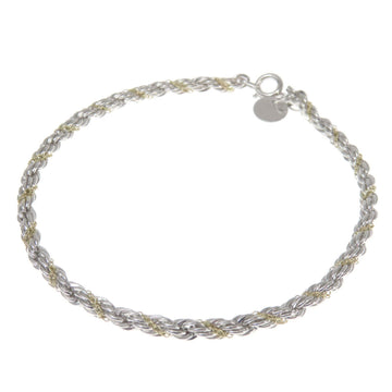 TIFFANY Twist Chain Bracelet Silver/K14YG Women's &Co.
