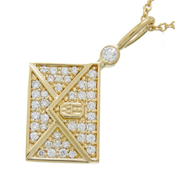 Harry Winston Charm By HW With Love Diamond Women's Necklace CMDYRDPAWLV 750 Yellow Gold