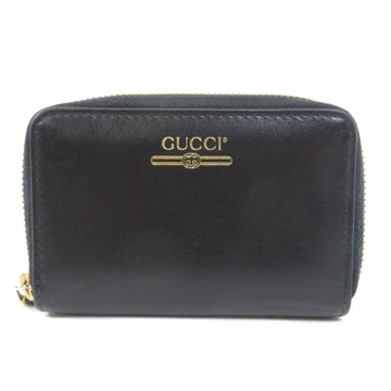 Gucci 547597 logo card case leather unisex