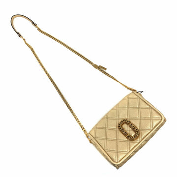Marc Jacobs Shoulder Bag Chain Metallic M0016043 Leather Gold Women's MARC JACOBS