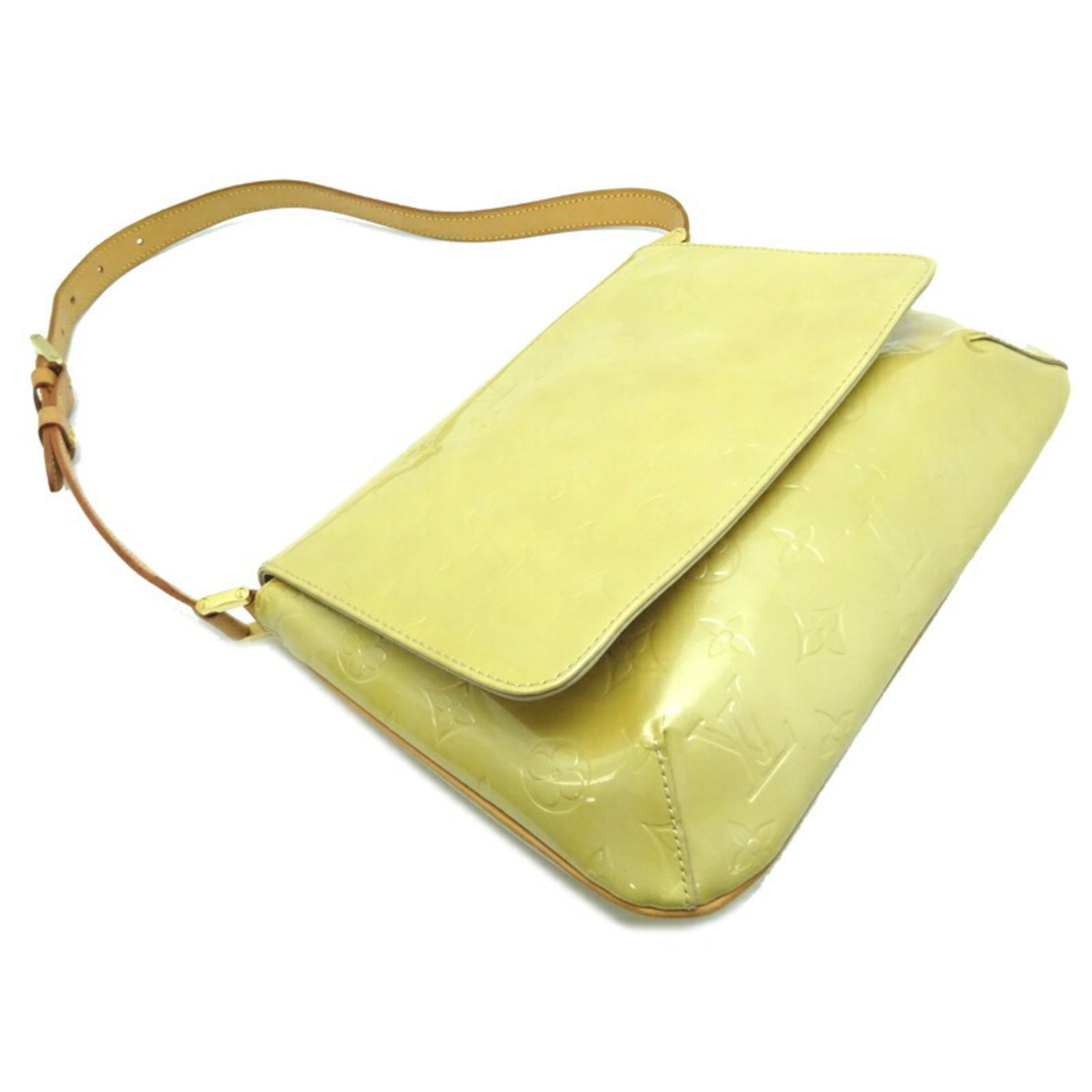 LOUIS VUITTON Shoulder Bag M91008 Thompson Street Monogram Vernis yellow  Women Used