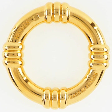HERMES Bouet Gold Plated Women's Scarf Ring