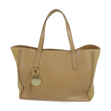 SEE BY CHLOE  TILDA tilda tote bag handbag CHS22SSB49695 leather suede BISCOTTI BEIGE light brown series