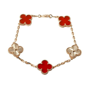 VAN CLEEF & ARPELS Vintage Alhambra K18PG Pink Gold Bracelet