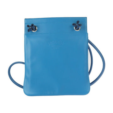 HERMES ALINE MINI Aline Mini Shoulder Bag Agno Milo Swift Blue Zanzibar Mykonos Silver Hardware Pochette U Engraved Bicolor
