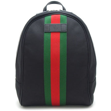 GUCCI Sherry Line 630918 Rucksack Canvas Black Outlet 350673