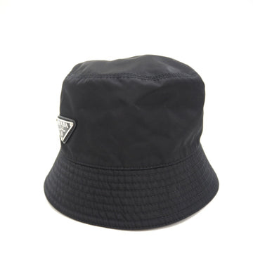 PRADA 1HC137 Polyamide Hat Black Ladies