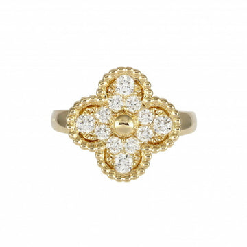 VAN CLEEF & ARPELS Vintage Alhambra Ring K18YG Yellow Gold