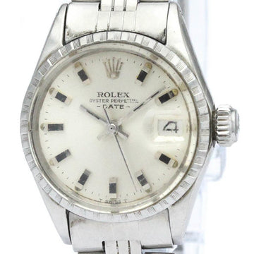ROLEXVintage  Oyster Perpetual Date 6524 Steel Automatic Ladies Watch BF555252