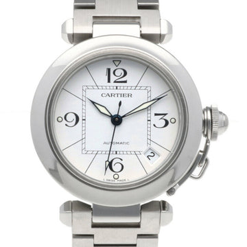 CARTIER Pashashi timer watch stainless steel 2324 men's