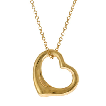 TIFFANY Open Heart Necklace 18K Yellow Gold Women's &Co.