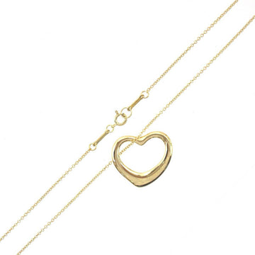 TIFFANY&Co.  Open Heart Necklace K18 750 Gold 40.5cm 5.9g