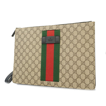 Gucci Sherry Line Clutch Bag 433665 Men,Women,Unisex GG Supreme Clutch Bag Beige