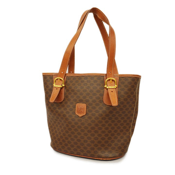 CELINEAuth  Macadam Handbag Women's PVC,Leather Handbag Brown