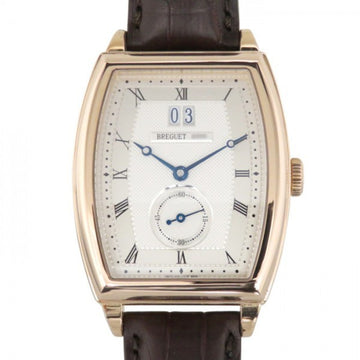 BREGUET Heritage Tono Large Date 5480BR/12/996 Silver Dial Watch Men's
