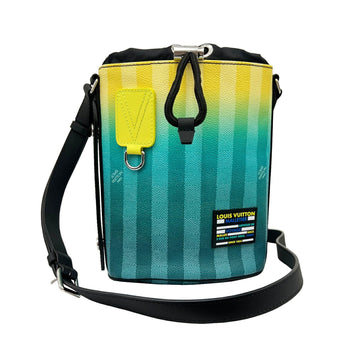 LOUIS VUITTON Sac Marant Shoulder Bag Handbag M59920 RFID Damier Stripe Yellow Green Men's