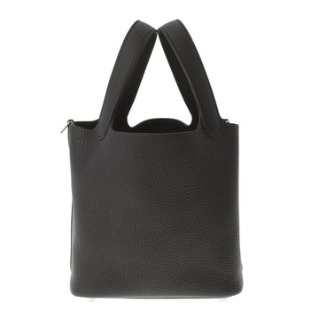 Hermes Picotin Lock PM Black U Engraved (around 2022) Ladies Taurillon Clemence Handbag