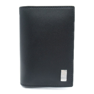 DUNHILL name card holder Black leather 19F2F47ATR