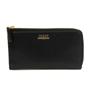 GUCCI L-shaped Fastener 573116 Women's Leather Long Wallet [bi-fold] Black