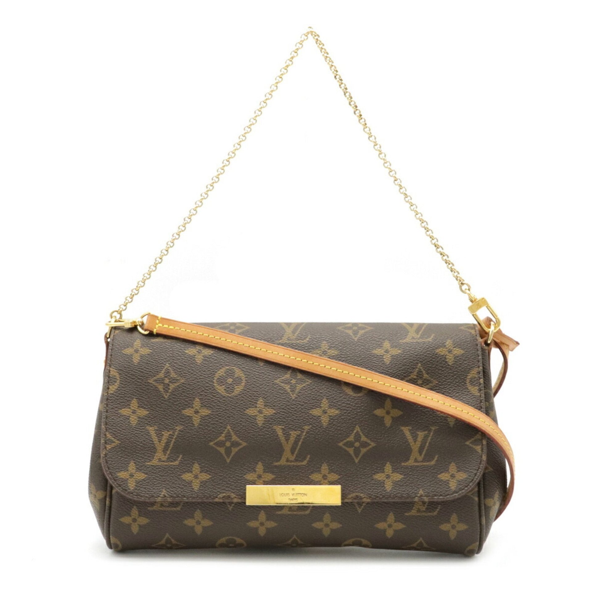 Louis Vuitton Monogram Favorite MM Shoulder Bag Pouch Chain M40718