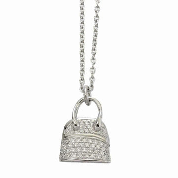 Hermes bolide diamond necklace 40cm K18 WG white gold 750 Diamond Necklace