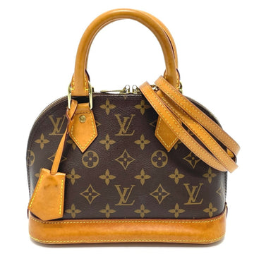 LOUIS VUITTON M53152 Monogram Alma BB 2WAY Shoulder Bag Handbag Canvas Women's Brown