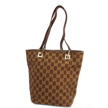 GUCCIAuth  GG Canvas 002 1099 Women's Handbag,Tote Bag Brown