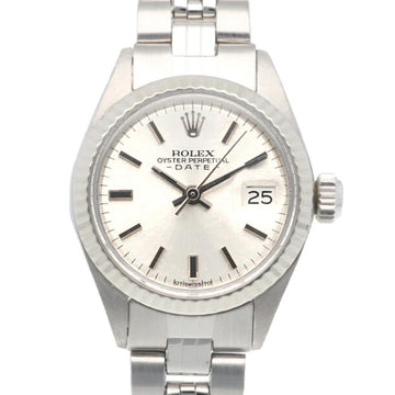 ROLEX Date Oyster Perpetual Watch Stainless Steel 6917 Automatic Ladies  No. 35 1972 Overhauled