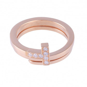 TIFFANY T square wrap ring K18PG pink gold