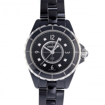 Chanel J12 29mm H2569 black dial used watch ladies