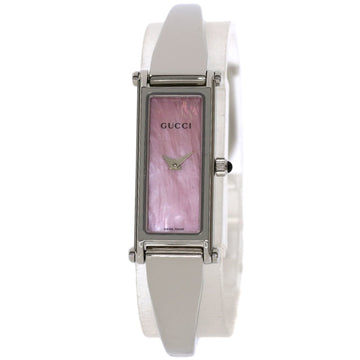 GUCCI 1500L Square Face Watch Stainless Steel/SS Ladies