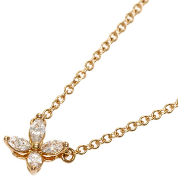 TIFFANY Victoria mini diamond necklace K18 pink gold ladies &Co.
