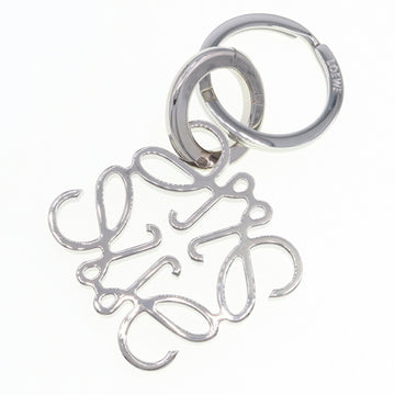 LOEWE Key Ring Anagram 111.25.203 Silver Metal Keychain Women's Bag Charm