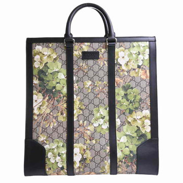 Gucci GG Blooms Tote Bag Flower Print Beige/Green/Black PVC