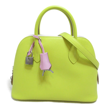HERMES Bolide1923 25 handbag Yellow Epsom leather