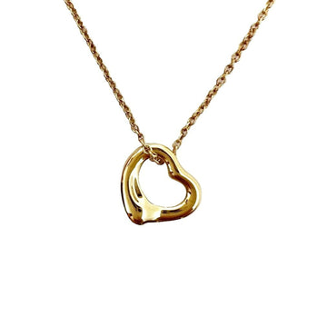 TIFFANY & Co. Open Heart 11mm Elsa Peretti Necklace Pendant 18K Gold 750 K18