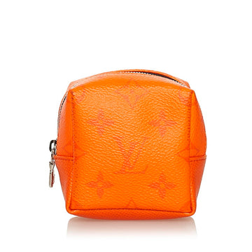 Louis Vuitton Taigarama Porto Cle Pouch M69308 Orange PVC Leather Women's LOUIS VUITTON