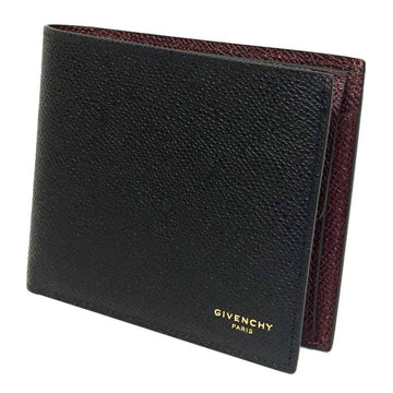 GIVENCHY BK602DK0IF 001 4CC COIN POCKET Leather Wallet Black