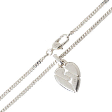 GUCCI / Gucci knot heart pendant necklace Sv925 about 45.2cm