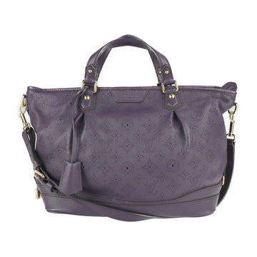 Louis Vuitton Stella PM Handbag M93983 Monogram Mahina Ulsan Purple Series Gold Hardware 2WAY Shoulder Bag Tote