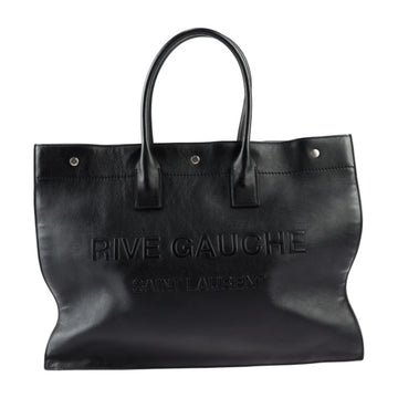 SAINT LAURENT PARIS Saint Laurent Paris Rive Gauche Tote Bag 587273 Leather Black Handbag