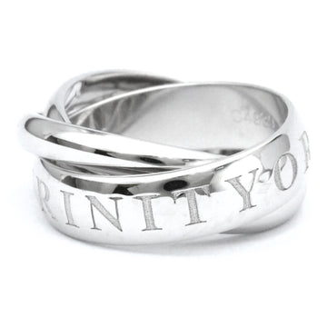 CARTIER Trinity Trinity Ring 1998 Christmas LTD Edition White Gold [18K] Fashion No Stone Band Ring Silver