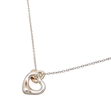 TIFFANY Double Open Heart Women's Necklace 750 Pink Gold