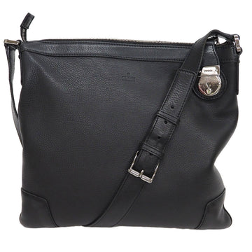 GUCCI Leather Shoulder Crossbody Black 148476 Men's Bag