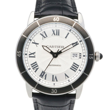 CARTIER Ronde Croisiere Watch Stainless Steel 3886 Automatic Men's