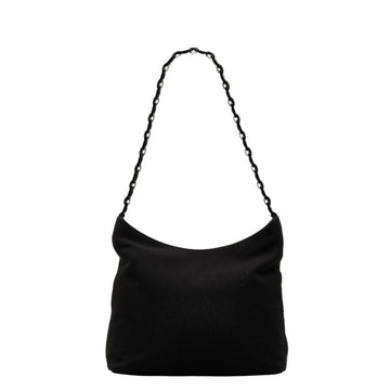 SALVATORE FERRAGAMO One Shoulder Bag AQ-21 8801 Black Canvas Plastic Ladies